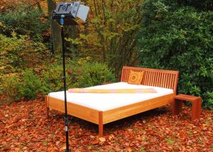 Ehebett aus Kirschbaumholz