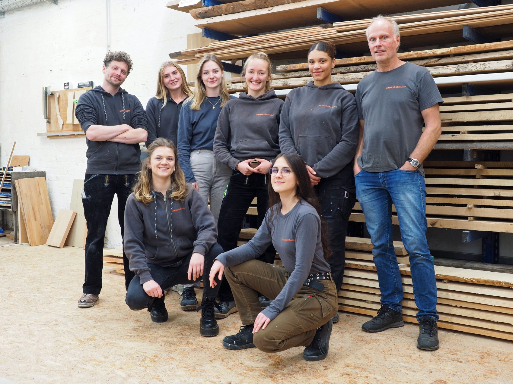 Team © Tischlerei Hamburger Möbel Finalist Handwerksbetrieb des Jahres 2025