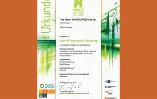 Tischlerei Hamburger Möbel Mitglied in der Hamburger Umweltpartnerschaft